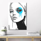 Malen nach Zahlen blaues Auge